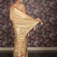 Rajwada Beige Silk Blend Woven Saree with Unstitched Blouse for Women