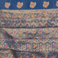 Rajwada Dark Blue Woven Silk Blend Saree With Unstitched Blouse For Women