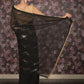 Rajwada Black Woven Chiffon Saree Without Blouse for Women