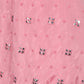 Rajwada Pink Crushed Crepe Embellished Saree with Unstitched Blouse for Women