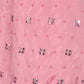 Rajwada Pink Crushed Crepe Embellished Saree with Unstitched Blouse for Women