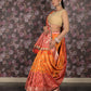 Rajwada Yellow Silk Blend Woven Saree With Unstitched Blouse For Women