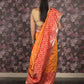 Rajwada Yellow Silk Blend Woven Saree With Unstitched Blouse For Women