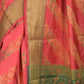 Rajwada Pink Cotton Blend Woven Saree with Unstitched Blouse for Women