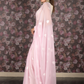 Rajwada Pink Heart Shape Embroidered Georgette Saree with Unstitched Blouse for Women