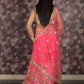 Rajwada Magenta Embroidered Semi Stitched Lehenga Set With Dupatta And Unstitched Blouse For Women