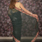 Rajwada Dark Green Sequins Embroidered Georgette Saree with Unstitched Blouse