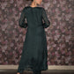 Rajwada Dark Green Embroidered Long Stitched Kurta Set For Women