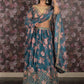 Rajwada Teal Embroidered Lehenga Set With Dupatta And Unstitched Blouse For Women