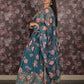 Rajwada Teal Embroidered Lehenga Set With Dupatta And Unstitched Blouse For Women