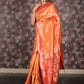 Rajwada Yellow Woven Heavy Silk Blend Saree With Unstitched Blouse For Women