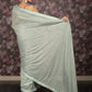 Rajwada Sea Green Woven Lycra Saree with Unstitched Blouse for Women