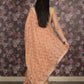 Rajwada Beige Embroidered Georgette Saree Without Blouse For Women