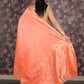 Rajwada Peach Woven Silk Blend Saree With Unstitched Blouse For Women