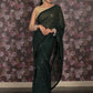 Rajwada Green Georgette Saree With Unstitched Blouse For Women