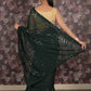 Rajwada Green Georgette Saree With Unstitched Blouse For Women