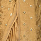 Rajwada Gold Embroidered Crepe Saree With Unstitched Blouse For Women