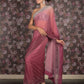 Rajwada Maroon Embellished Polyester Shaded Saree for Women