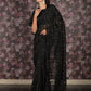 Rajwada Black Sequins Embroidered Georgette Saree for Women