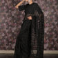 Rajwada Black Sequins Embroidered Georgette Saree for Women