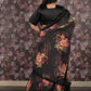 Rajwada Black Printed Semi Stitched Lehenga with Unstitched Blouse And Dupatta For Women