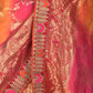 Rajwada Multicolor Silk Blend Woven Embroidered Saree with Unstitched Blouse for Women