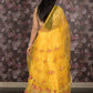 Rajwada Yellow Embroidered Semi Stitched Georgette Lehenga Set With Dupatta And Unstitched Blouse For Women