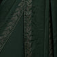 Rajwada Dark Green Satin Embellished Saree Without Blouse For Women