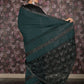Rajwada Dark Green Embellished Lycra Saree With Unstitched Blouse For Women