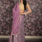 Rajwada Lilac Sequins Embroidered Semi Stitched Lehenga Set With Dupatta And Unstitched Blouse For Women