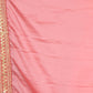 Rajwada Pink Embroidered Crepe Saree With Unstitched Blouse For Women