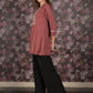 Rajwada Brown Flared Embroidered Stitched Kurta For Women