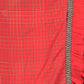 Rajwada Red Ruffled Polyester Saree Without Blouse For Women