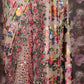 Rajwada Beige Net And Shimmer Half-Half Printed Saree With Unstitched Blouse For Women