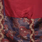 Rajwada Maroon Embroidered Crepe Saree with Unstitched Blouse for Women