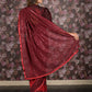Rajwada Maroon Lycra Sequins Ready-to-Wear Saree with Stitched Blouse for Women