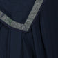 Rajwada Navy Blue Shimmer Lace Embellished Poly Georgette Saree with Unstitched Blouse for Women