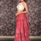 Rajwada Red Printed Semi Stitched Lehenga with Unstitched Blouse And Dupatta For Women