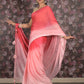 Rajwada Pink Polyester Embellished Saree With Unstitched Blouse For Women