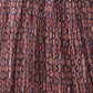 Rajwada Brown Crushed Chinon Printed Indo-Western Dress For Women