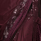Rajwada Purple Embellished Lycra Saree With Unstitched Blouse For Women