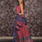 Rajwada Magenta Sequins Embroidered Stitched Net Lehenga With Stitched Blouse For Women