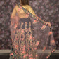 Rajwada Navy Blue Silk Blend Embroidered Semi-Stitched Lehenga with Unstitched Blouse for Women