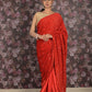 Rajwada Maroon Embellished Lycra Saree with Unstitched Blouse for Women
