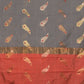 Rajwada Grey Woven Cotton Blend Saree With Unstitched Blouse For Women