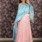 Rajwada Light Pink Sequins Embroidered Lehenga Set With Dupatta And Unstitched Blouse For Women