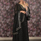 Rajwada Black Semi Stitched Sequins Embroidered Lehenga with Unstitched Blouse And Dupatta For Women