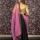 Rajwada Black Georgette Stitched Lehenga with Embroidered Unstitched Blouse for Women