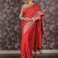 Rajwada Pink Embroidered Silk Blend Saree with Unstitched Blouse for Women