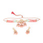 Rajwada Pink And Green Beads Choker Neckpiece For Women
